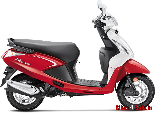 Hero Pleasure - The picture showing the side view of Hero Pleasure in its Playful Red and White color