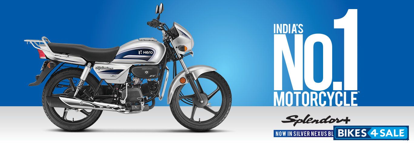 Hero Splendor Plus BS6 Silver Nexus Blue (2022)