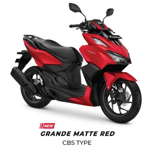 Honda Vario 160 Grande matte red CBS type