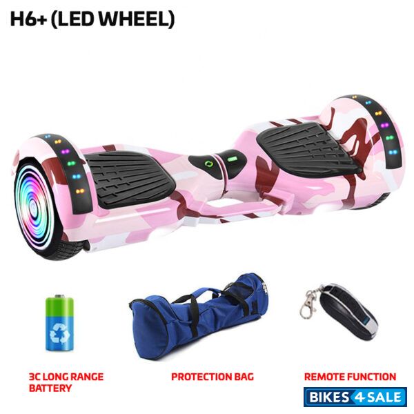 Hoverpro H6 Plus - H6+ (LED WHEEL) Candy Hoverboard with Remote, Bag and Long Range Battery