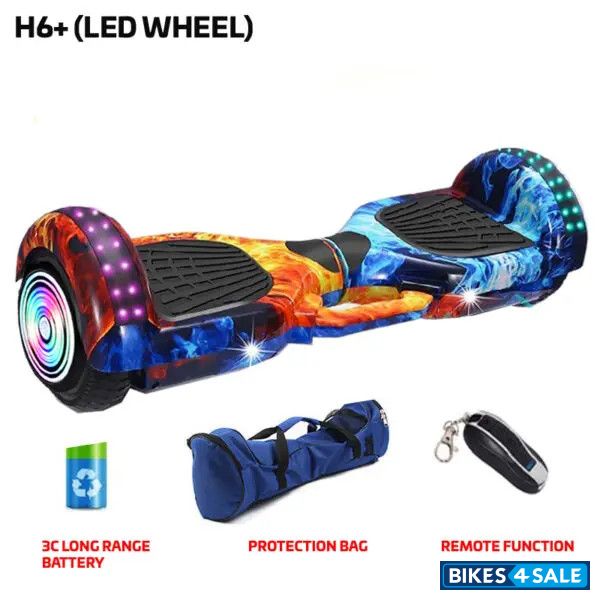 Hoverpro H6 Plus - H6+ Cool Fire Hoverboard with Remote, Bag and Long Range Battery