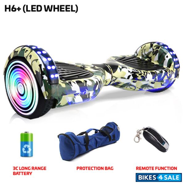 Hoverpro H6 Plus - H6+ Military Hoverboard with Remote, Bag and Long Range Battery