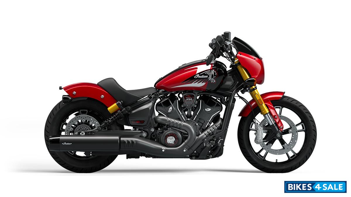 Indian 101 Scout - Sunset Red Metallic with Graphics