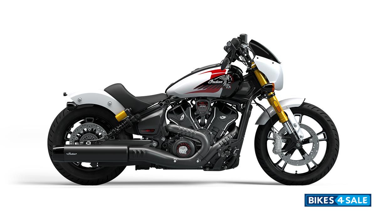 Indian 101 Scout - Ghost White Metallic with Graphics