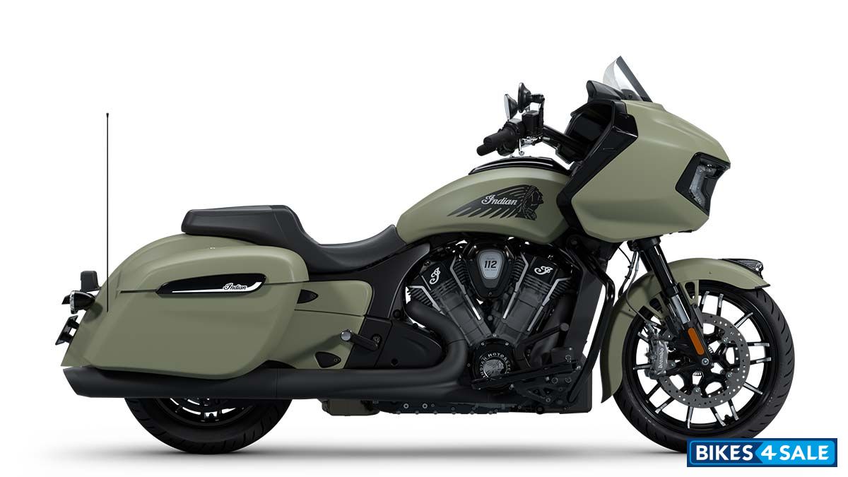 Indian Challenger Dark Horse With 112 Package Moss Green Smoke