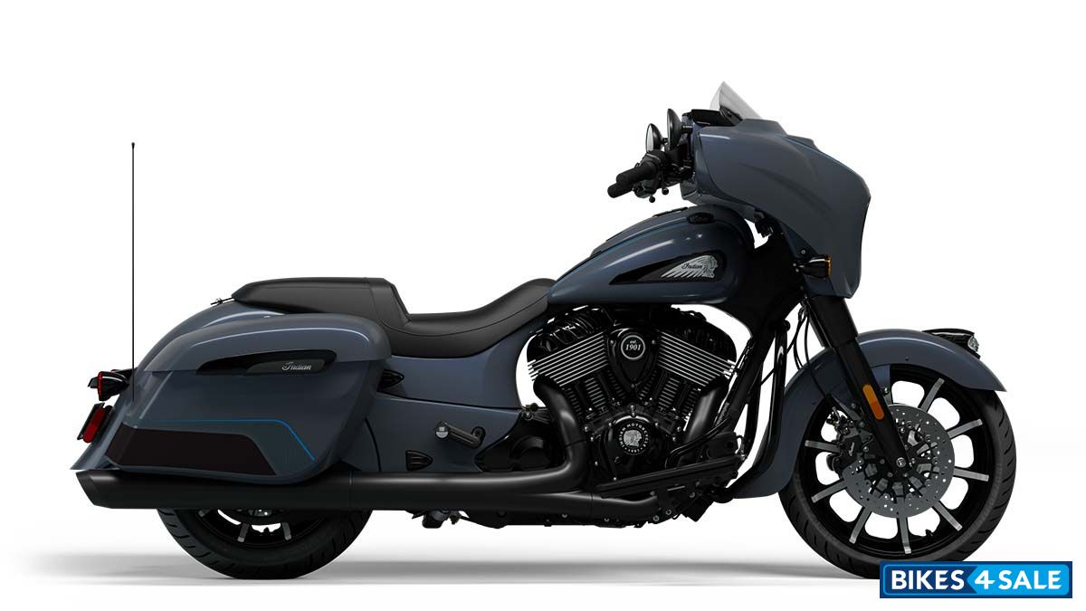Indian Chieftain Dark Horse 2025 Stealth Gray Azure w/ Graphics