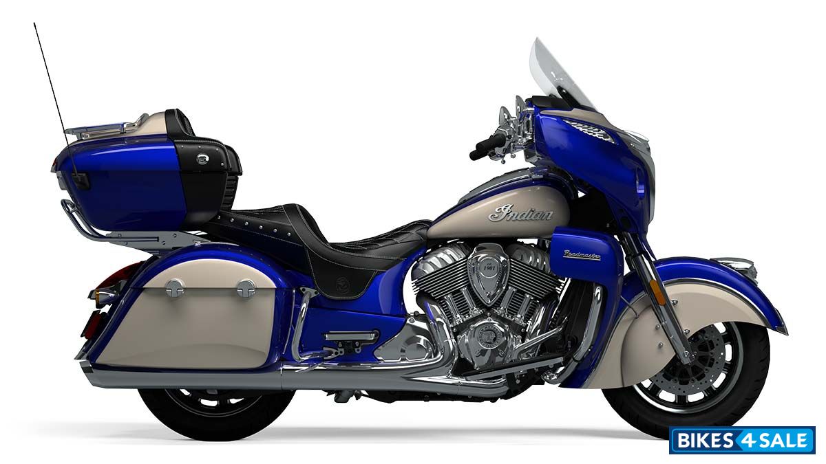 Indian Roadmaster 2025 Spirit Blue Metallic/Silver Quartz Metallic