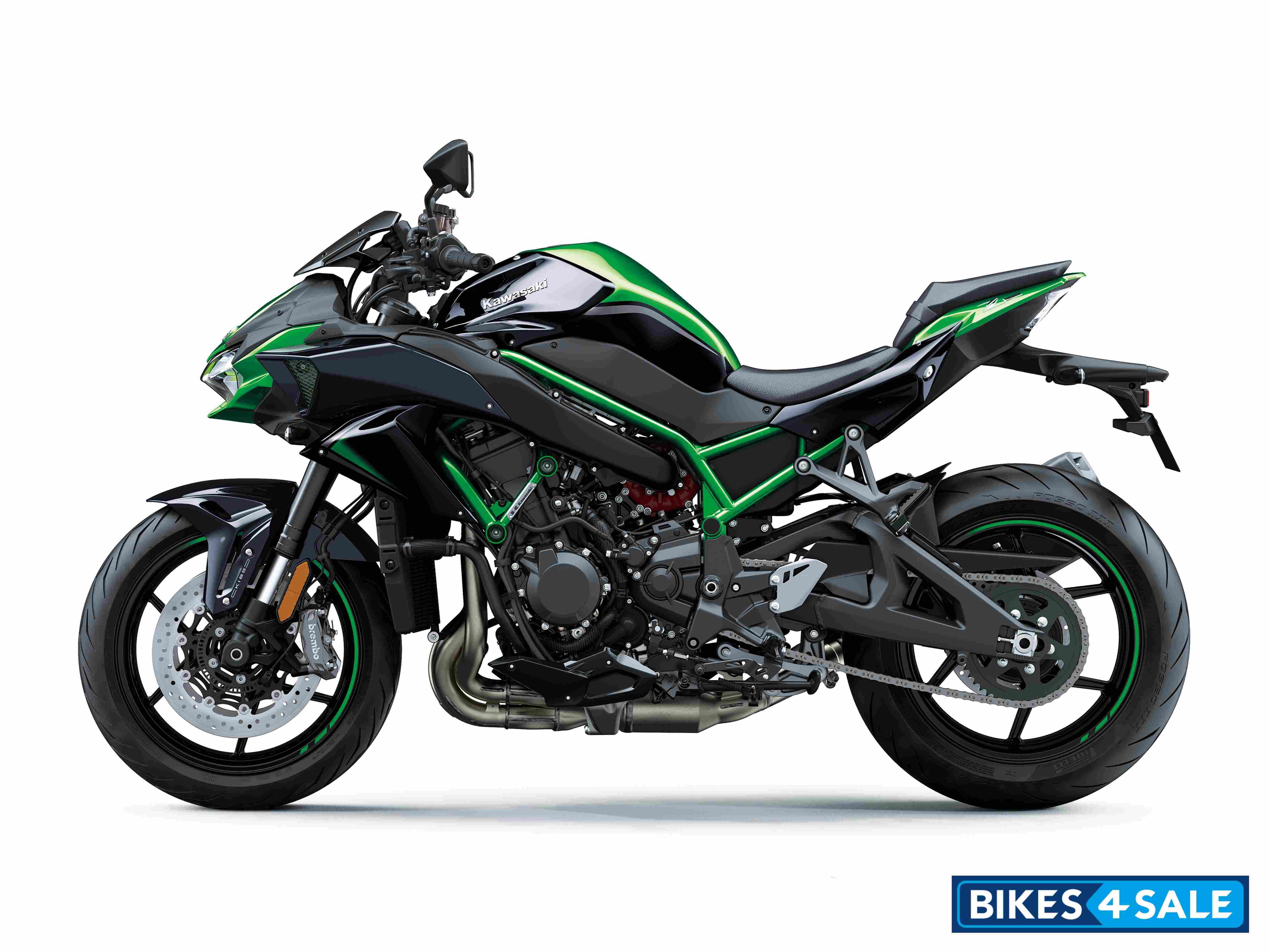 Kawasaki Z H2 2021 METALLIC DIABLO BLACK / GOLDEN BLAZED GREEN