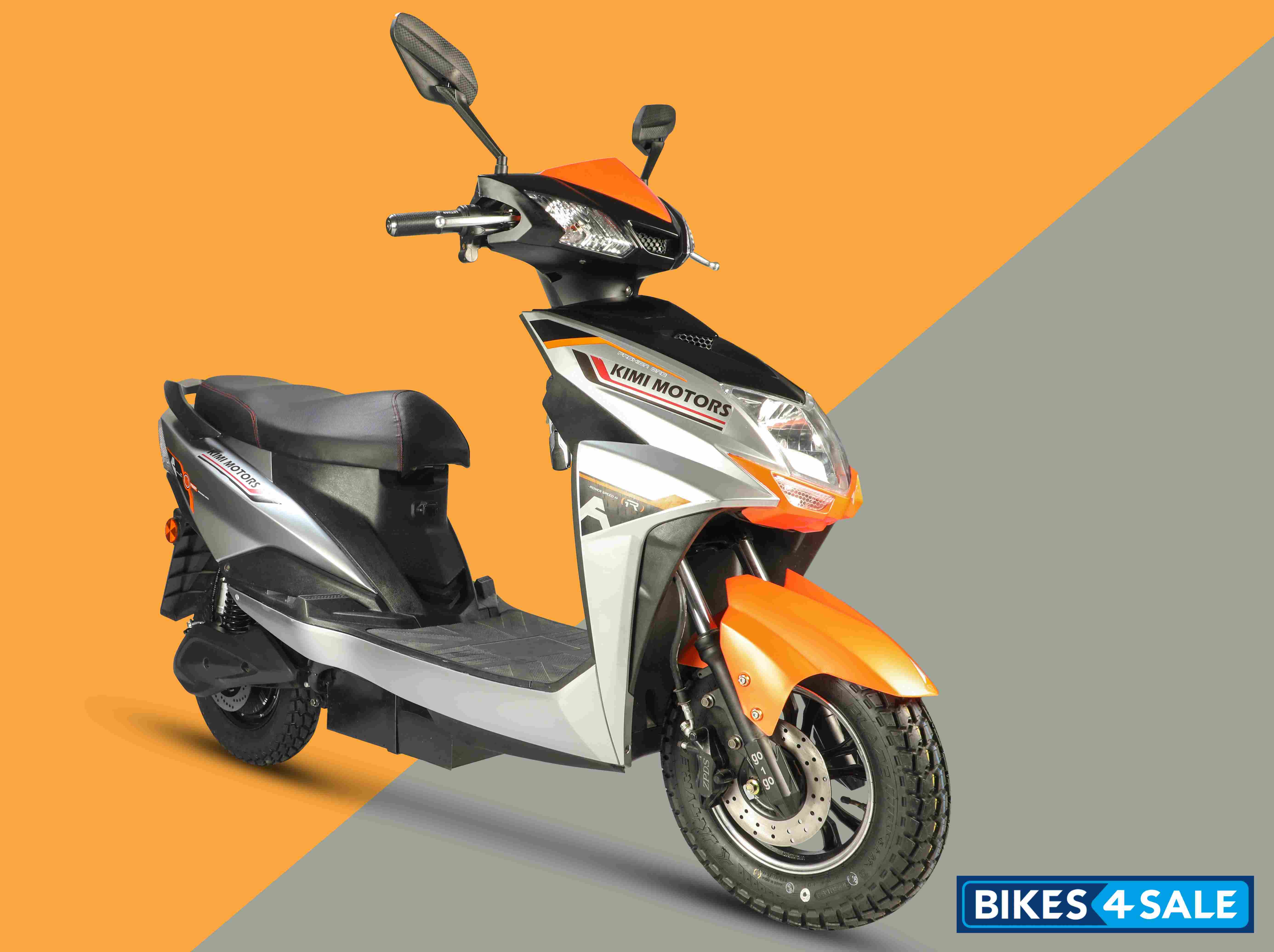 Kimi Motors Electric Scooter - Orange Silver