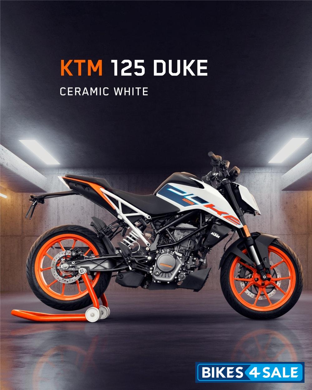 KTM Duke 125 2022 - Ceramic White