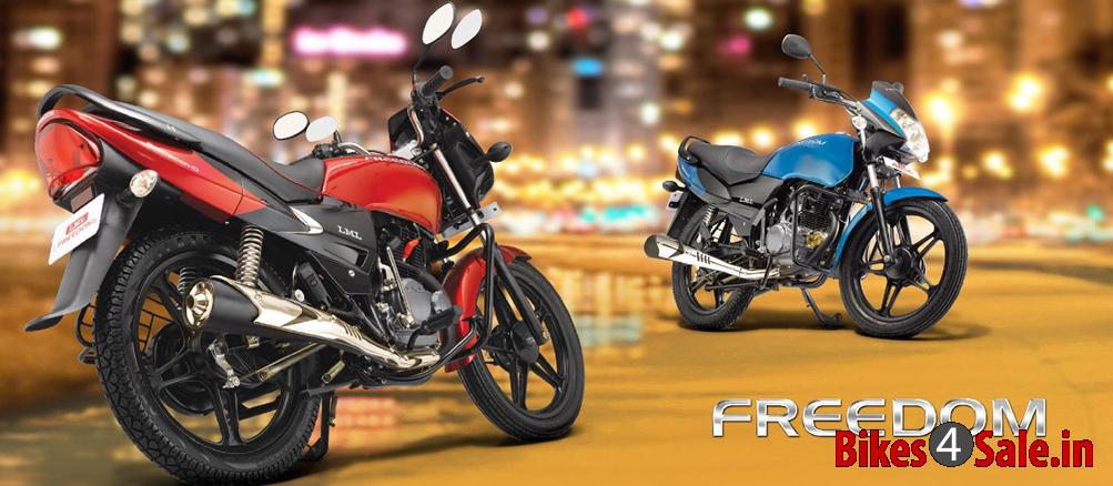 LML Freedom LS Picture showing the side view of Blue and Black colored Freedom LS