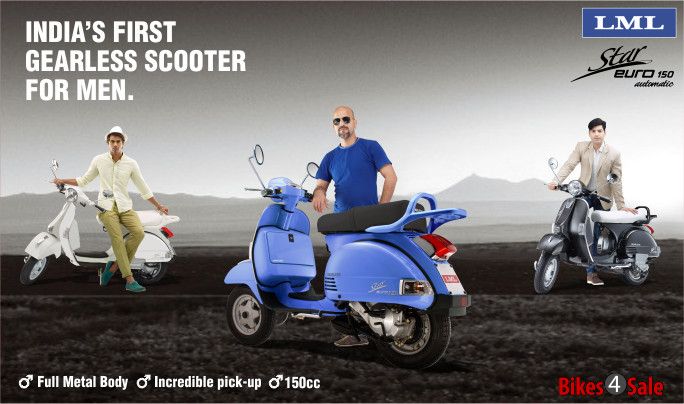 LML Star Euro 150 - India's first gear less scooter for men