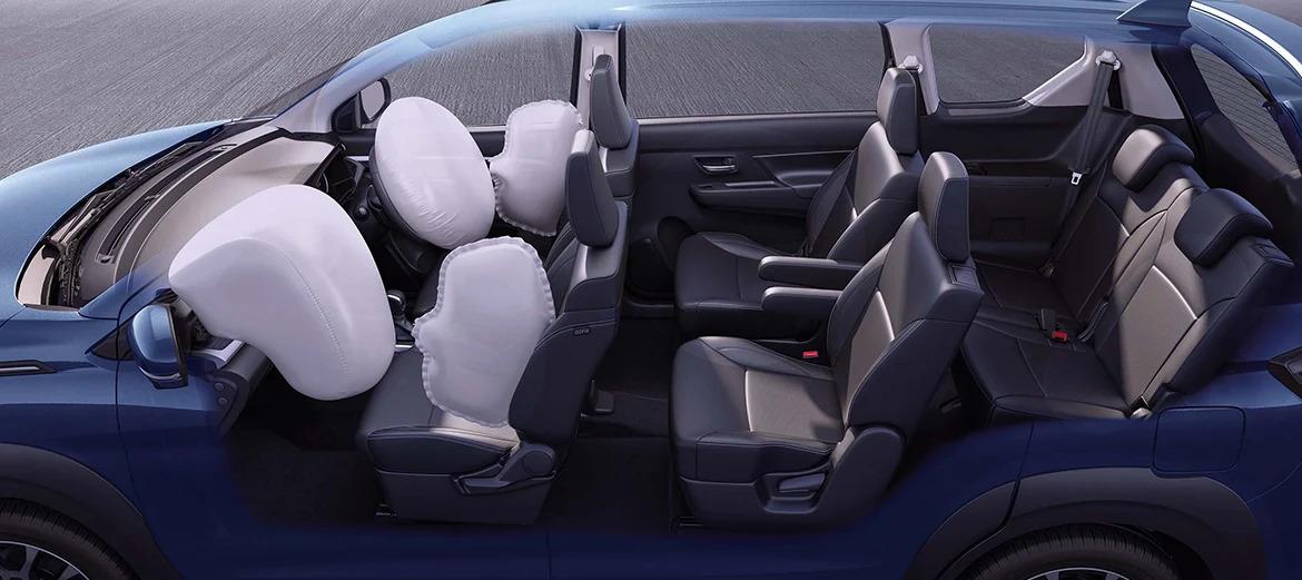 Maruti Suzuki XL6 Zeta CNG - Quad Airbags (Dual Front + Dual Front Seat Side)
