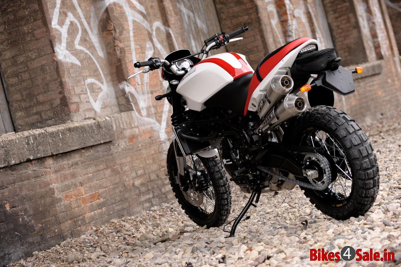 Moto Morini Scrambler 1200 - Picture showing the angled view of rear side of Scrambler 1200