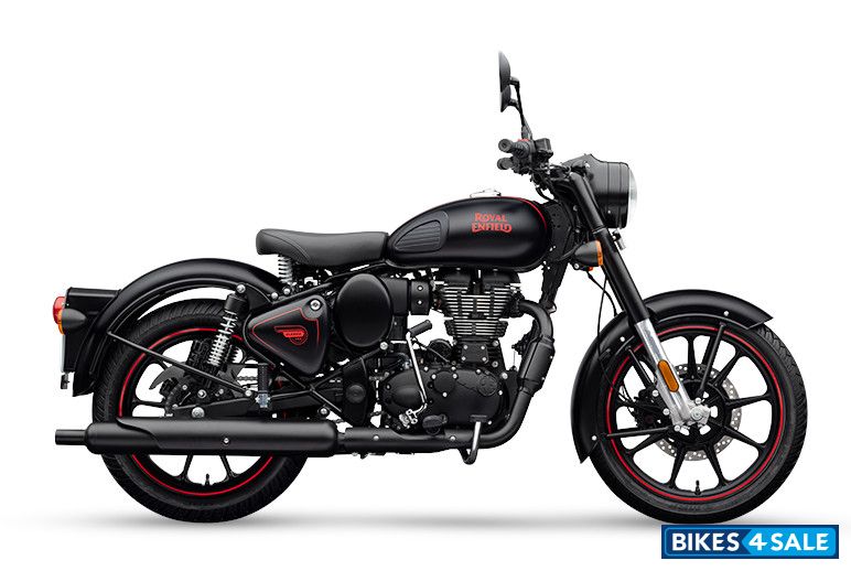 Royal Enfield Classic 350 Dual Channel BS6 Stealth Black