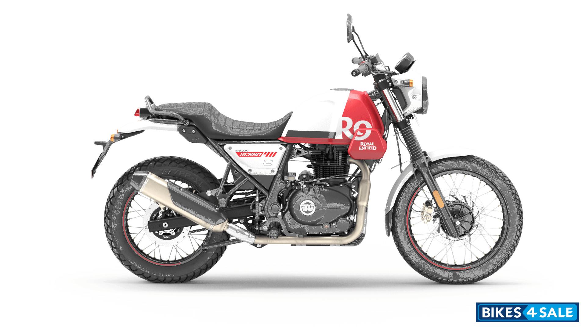 Royal Enfield Scram 411 WHITE FLAME