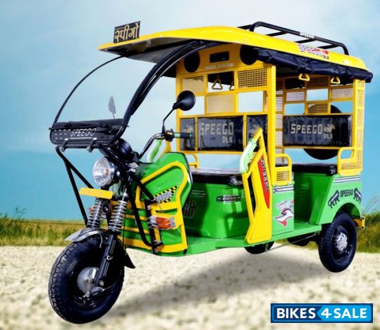 Speego DLX E-Rickshaw - Green and Black