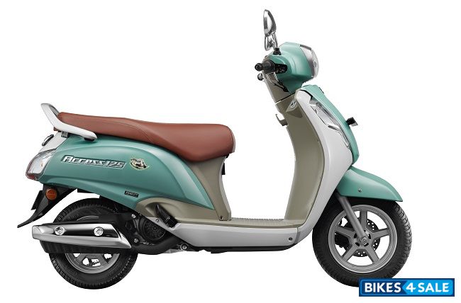 Suzuki Access 125 Special Edition BS6 - Solid Ice Green / Pearl Mirage White
