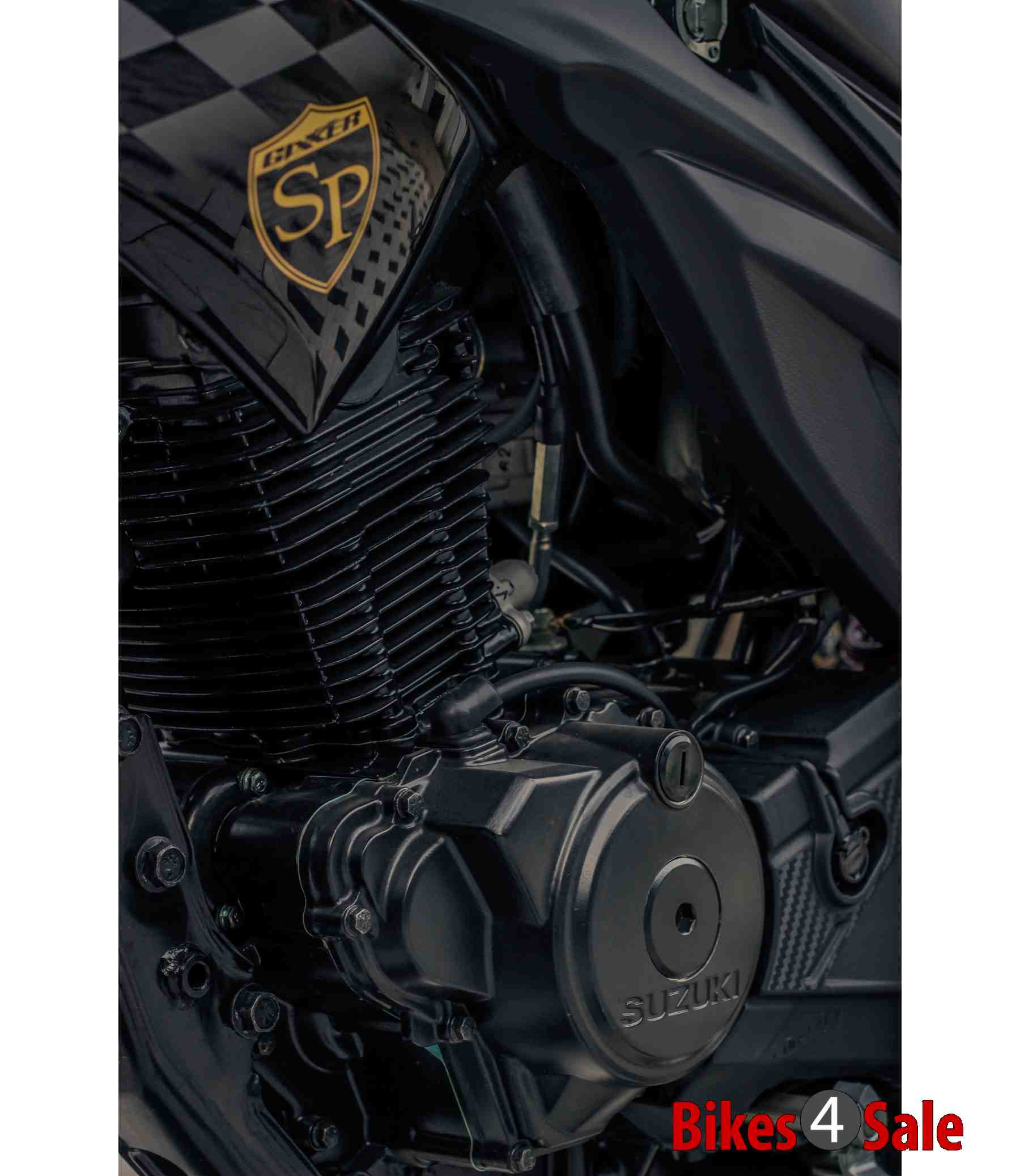 Suzuki Gixxer SP - Matte Black Powder Coated Engine