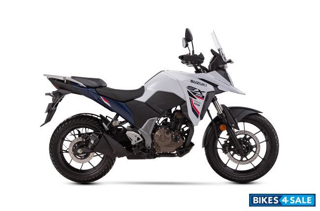 Suzuki V-Strom SX 2025 Pearl Glacier White with Metallic Mat Stellar Blue