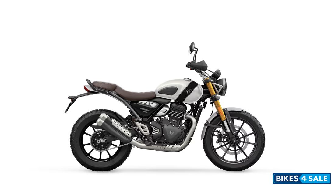 Triumph Scrambler 400 X 2026 Pearl Metallic White / Phantom Black