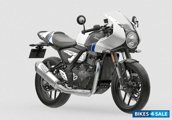 Triumph Thruxton 400 2026 Pearl metallic white / Storm grey