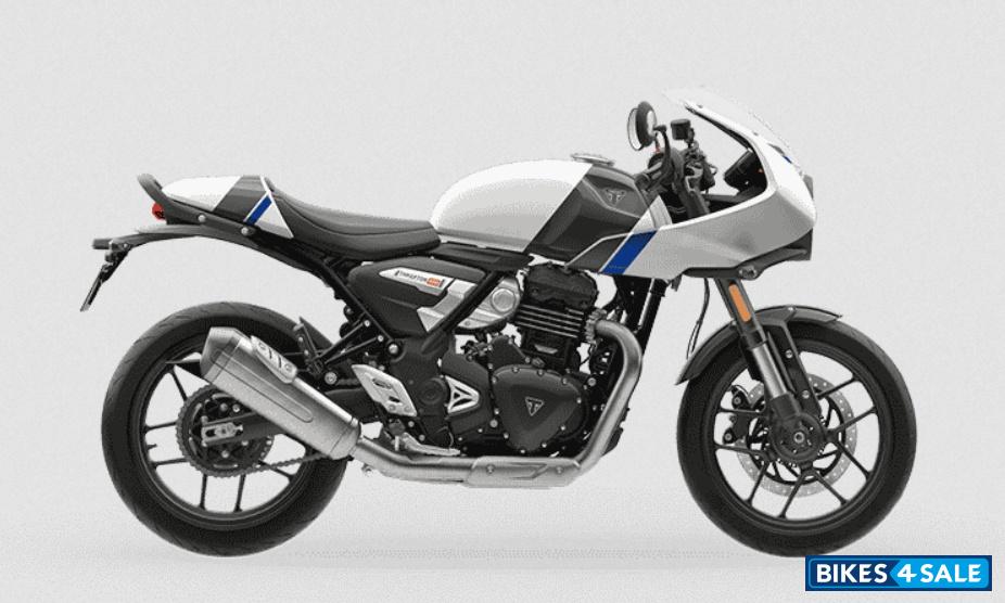 Triumph Thruxton 400 Pearl metallic white/Storm grey