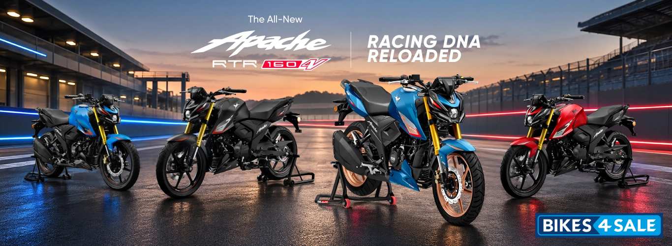 TVS Apache RTR 160 4V TFT with Map Mirroring