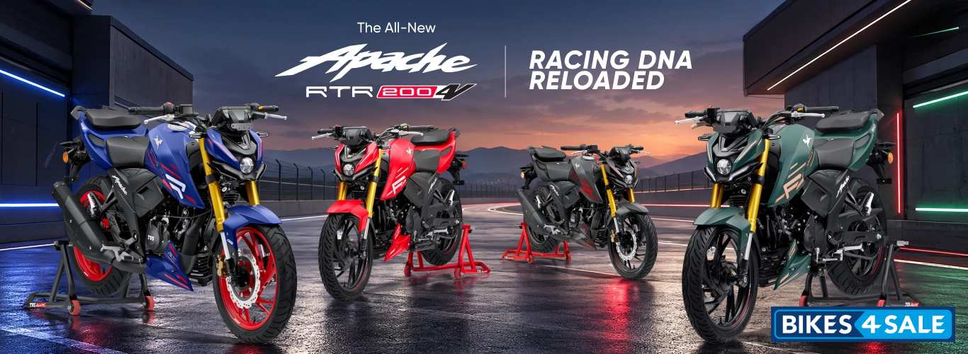 TVS Apache RTR 200 4V TFT with Map Mirroring