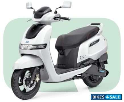 TVS iQube 12 Pearl White