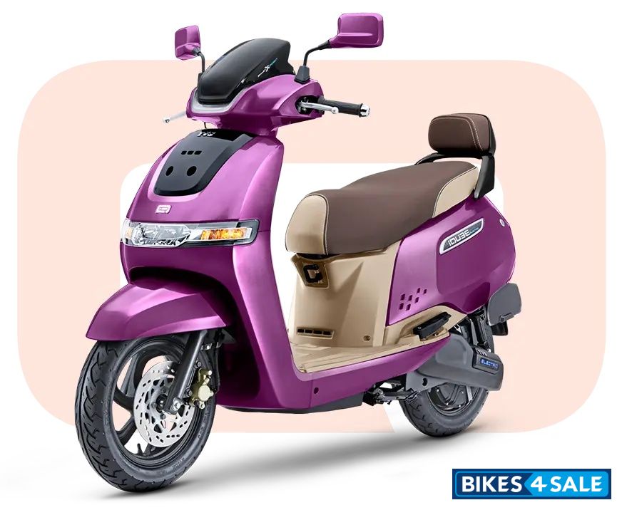 TVS iQube S 4.7kWh Magnifecence Purple Beige