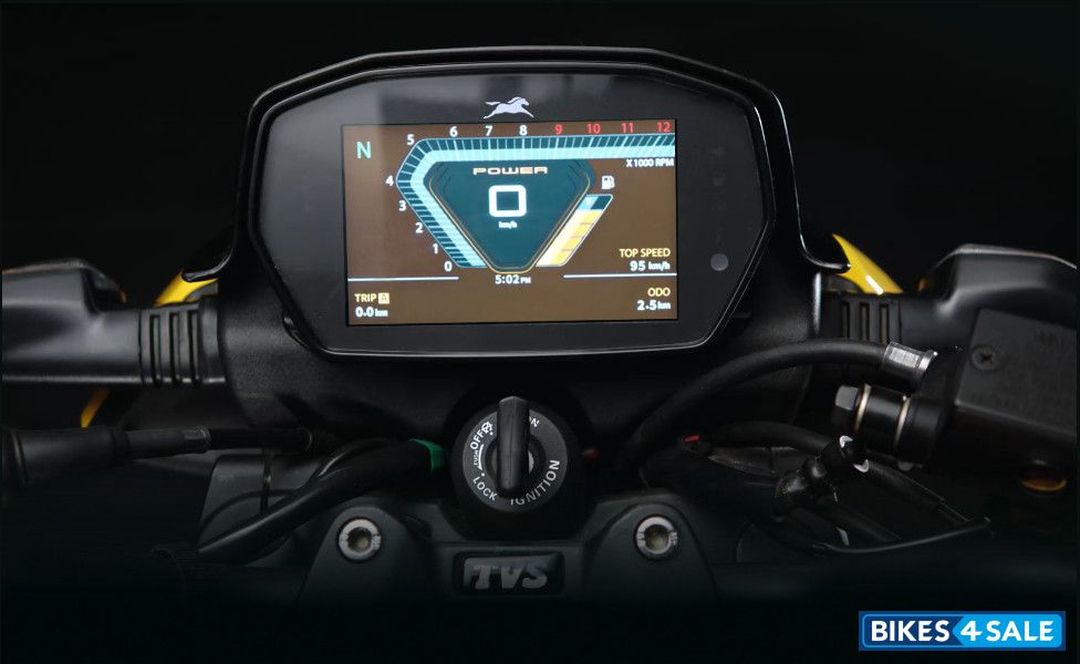 TVS Raider iGO Fully Digital Reverse LCD Display