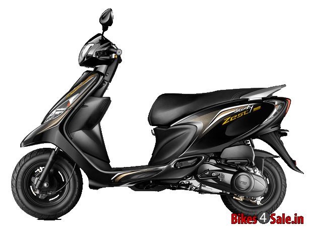 TVS Scooty Zest Daring Black Colour