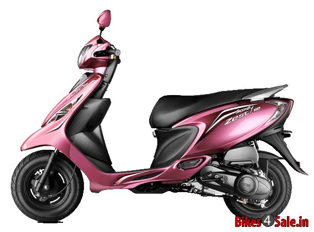 TVS Scooty Zest - Powerful Pink Colour
