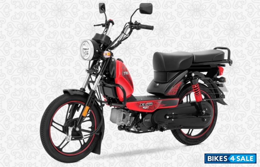 TVS XL100 Heavy Duty Alloy Red
