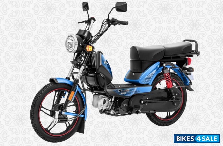 TVS XL100 Heavy Duty Alloy Blue