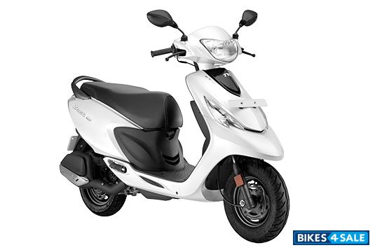 TVS Zest 110 Gloss Series Pearl White