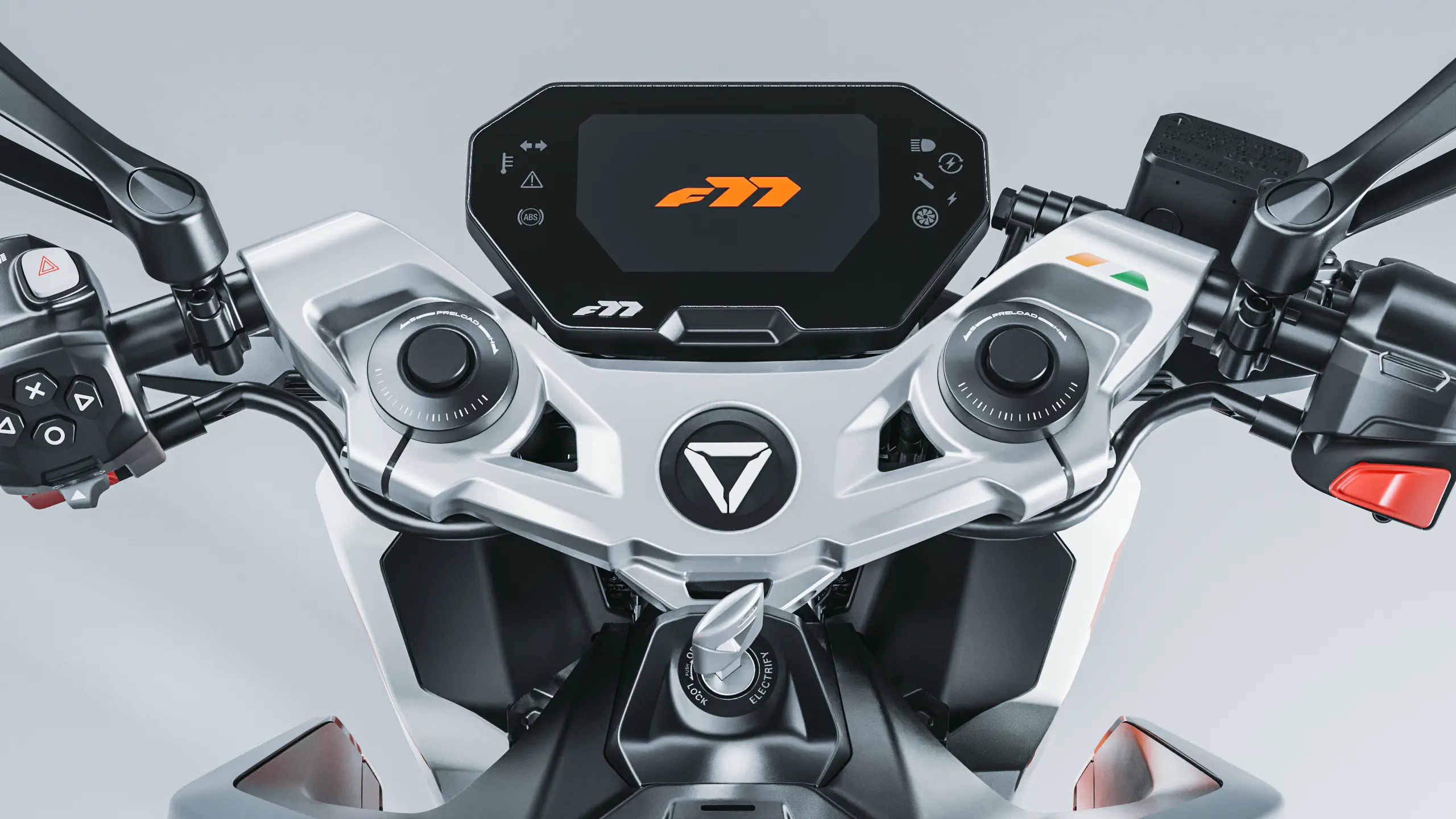 Ultraviolette F77 Space Edition Multi-function 5 inch TFT display