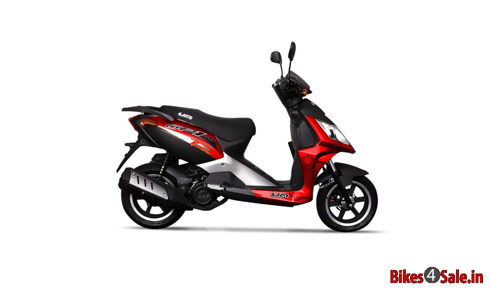 UM GP1 R 150 Picture showing the side view of Red colored GP1 R 150
