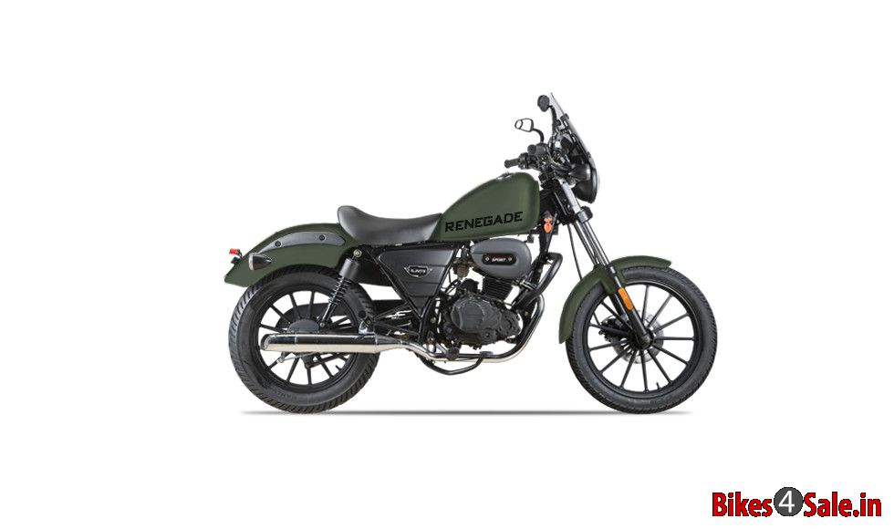 UM Renegade Sport 200 - Picture showing the side view of Green colored Renegade Sport 200