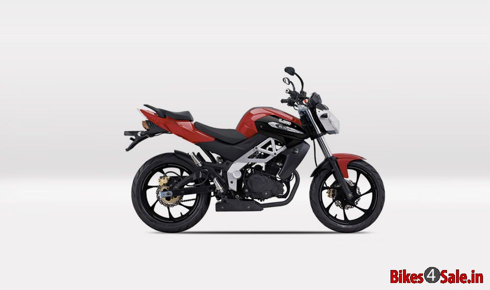 UM Xtreet 230 R - Red Spyder colour. Side view