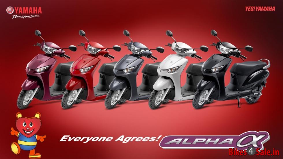 Yamaha Alpha - All colours of Alpha scooter