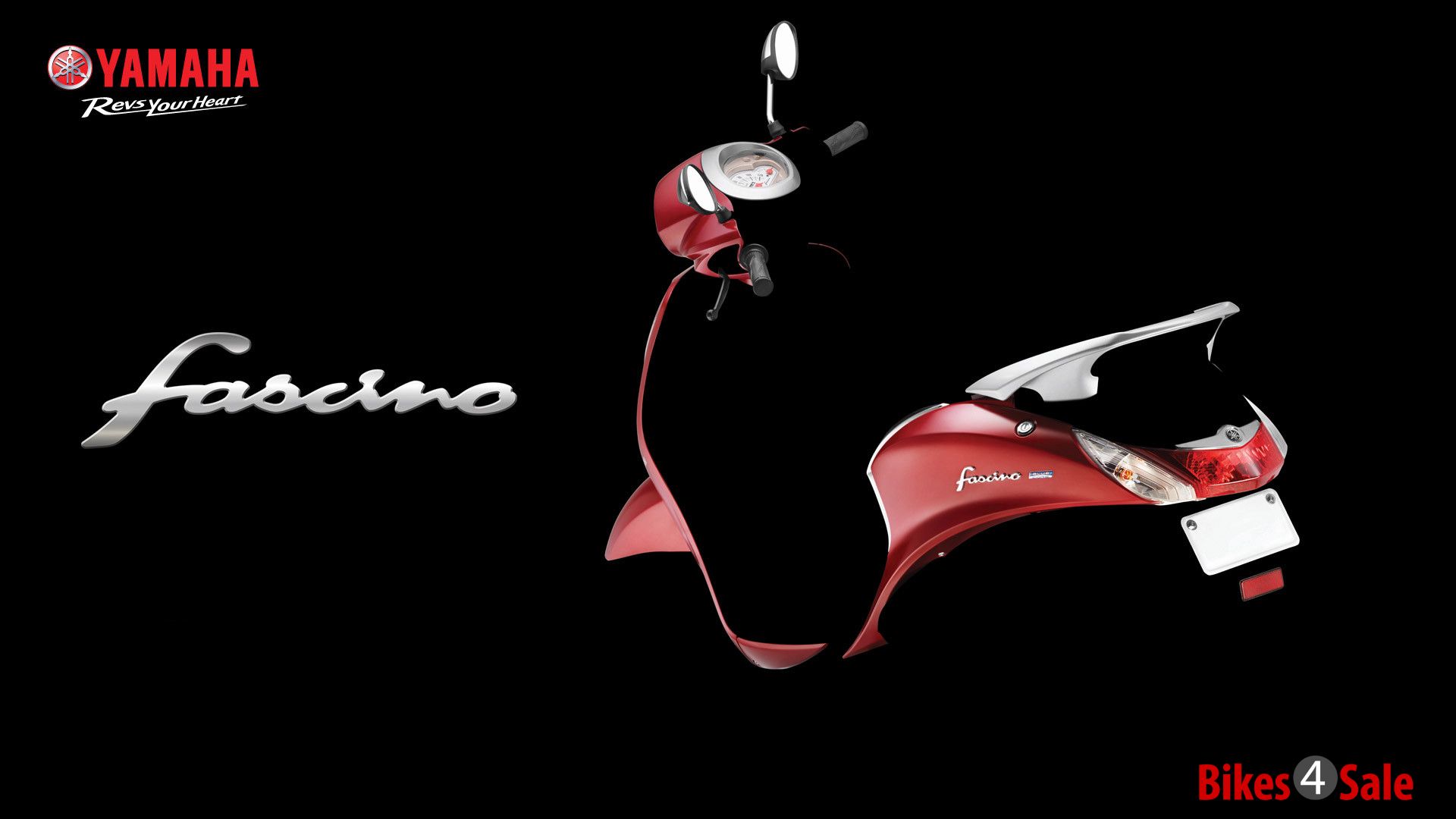 Yamaha Fascino - Red Colour