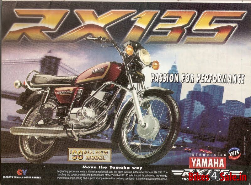 Yamaha RX 135 - Yamaha RX135 old print ad