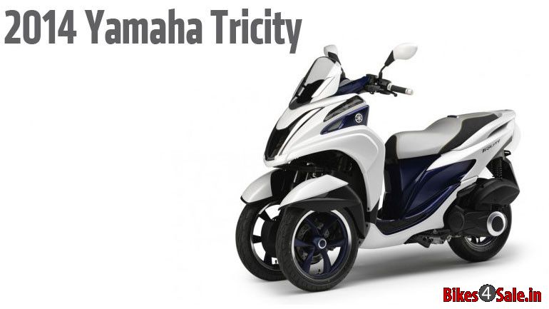 Yamaha Tricity 125 - White coloured TriCity 125. Front view