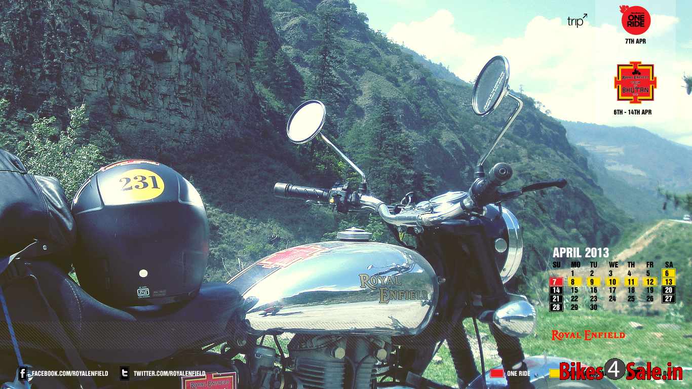 2013 Royal Enfield Calendar April