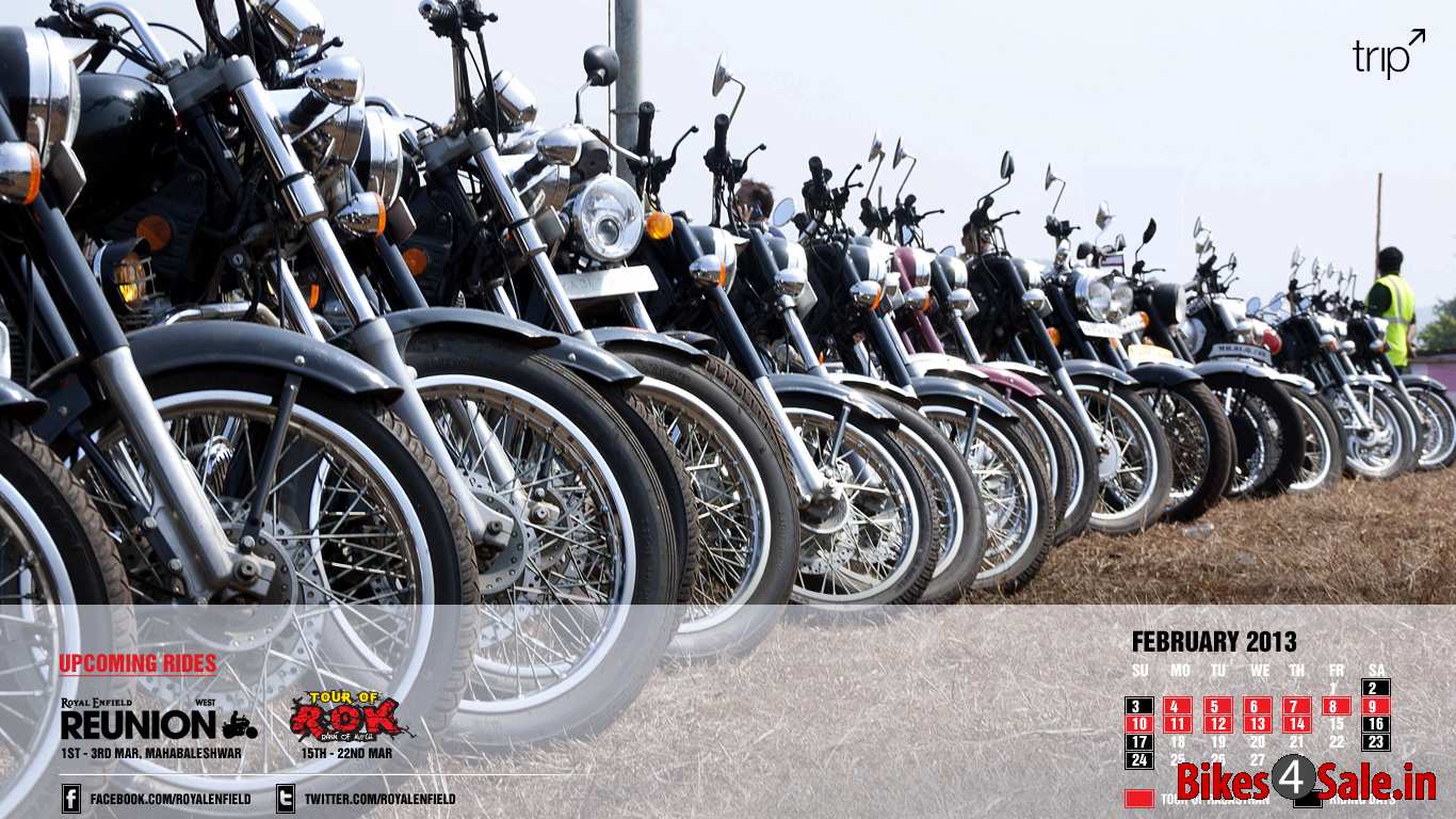 2013 Royal Enfield Calendar February.