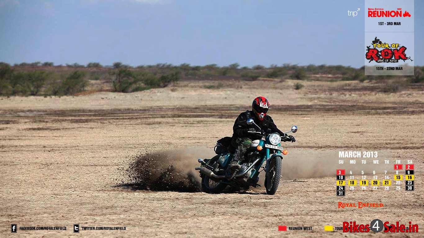 2013 Royal Enfield Calendar March