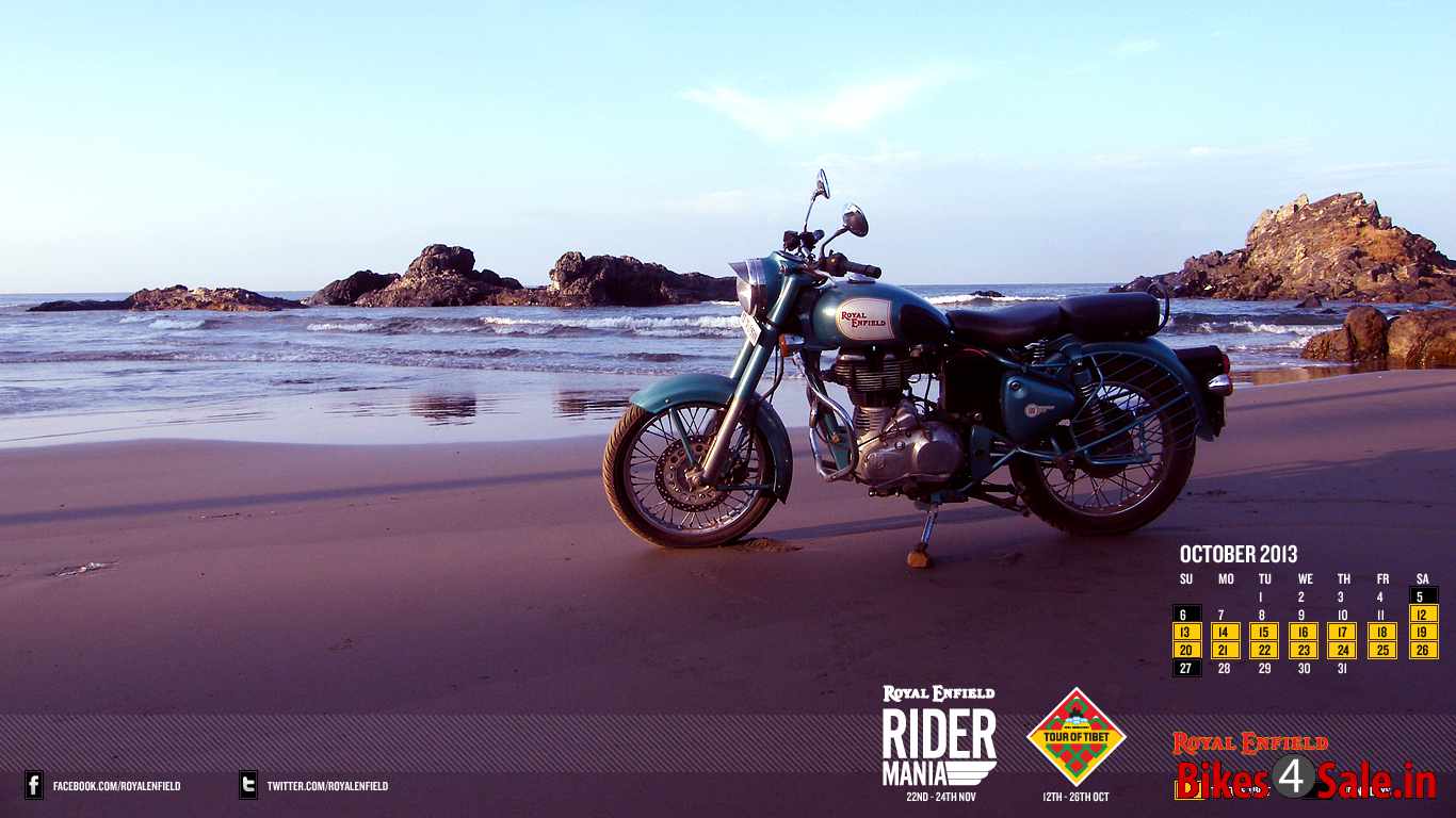2013 Royal Enfield Calendar October