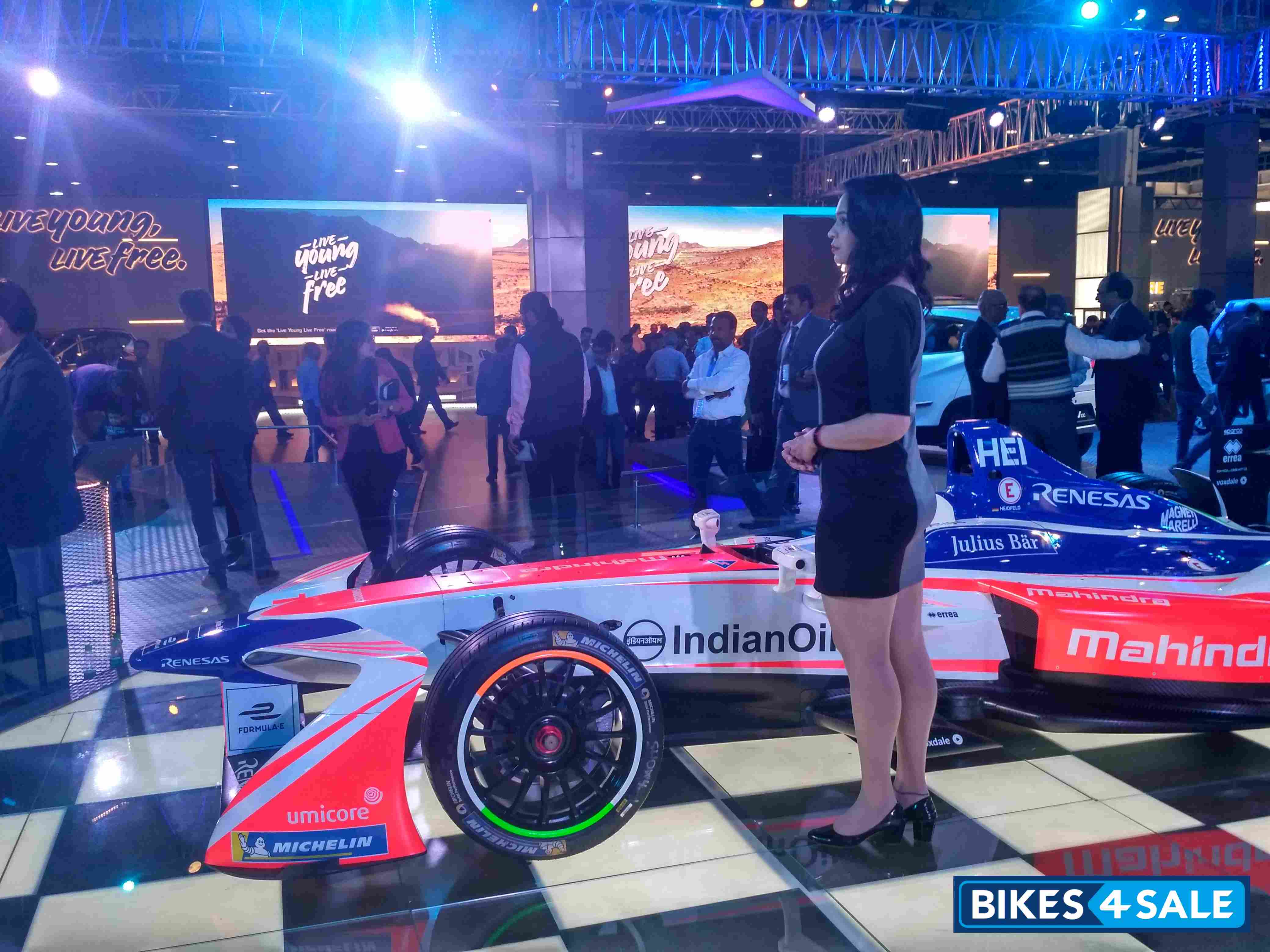 Formula-e car of Mahindra Racing